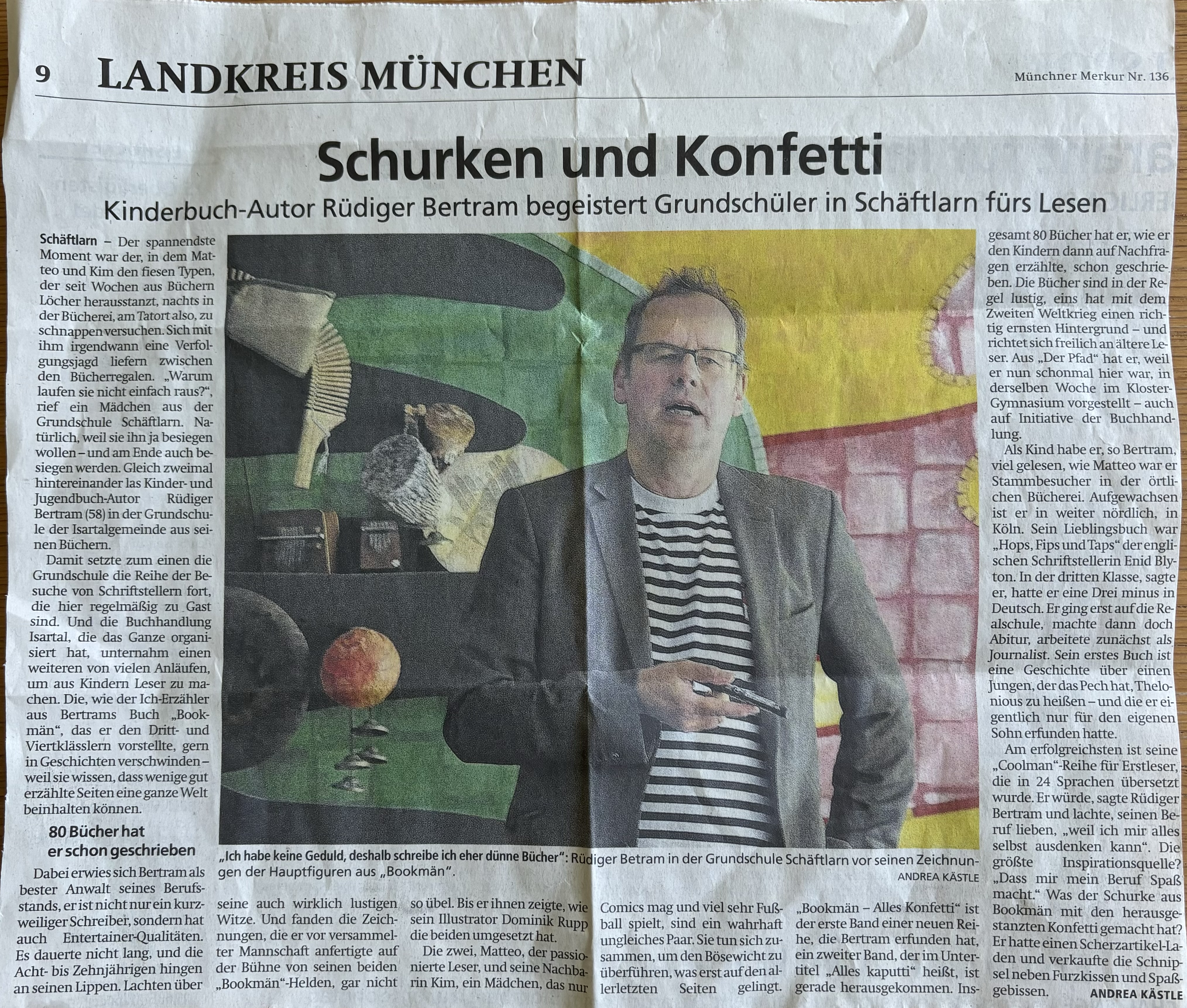 Zeitungsartikel Rüdiger Betram